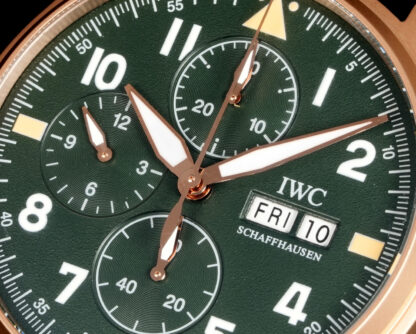 IWC Bronze Gold Chronograph Spitfire Series Watch - Image 5