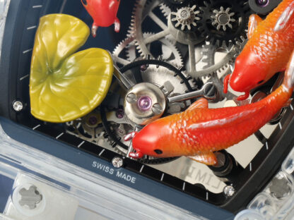Richard Mille Fish Playing Lotus Leaf Tourbillon Watch - Image 5
