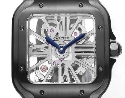 Cartier Santos hollow steel belt series mechanical watch - Image 3