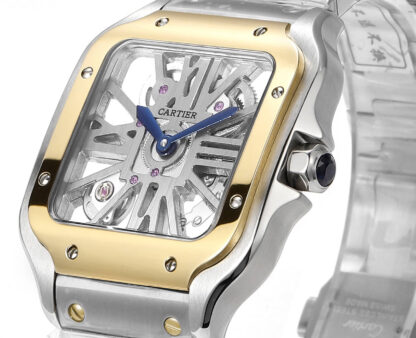 Cartier Santos hollow steel belt series mechanical watch - Image 3