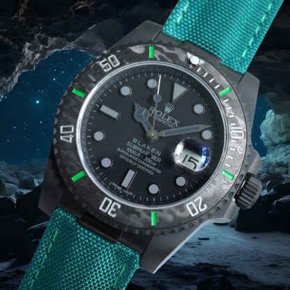 Rolex Sandblasted Carbon Fiber Black Submariner Modified Punk Robot Set - Image 5