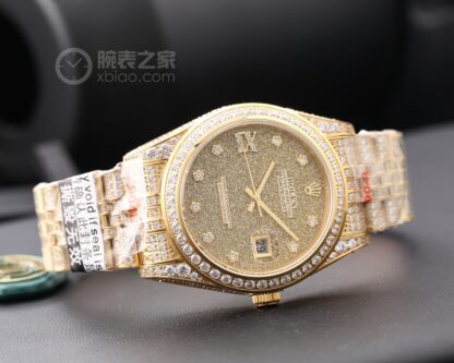 Rolex Logbook with Full Diamonds - Rich and Luxurious Edition - Image 5