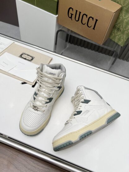 Gucci high and low top distressed sneakers - Image 5