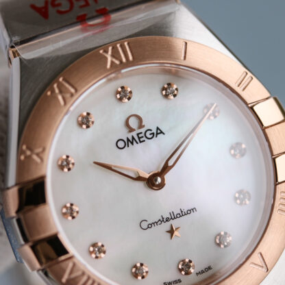 Omega women's Constellation series 28mm quartz wristwatch - Image 4