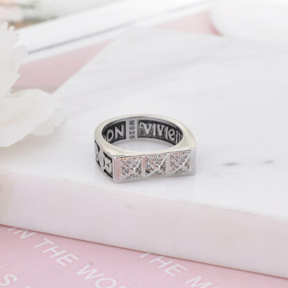 Vivienne Westwood Square Vintage Letter Ring - Image 5