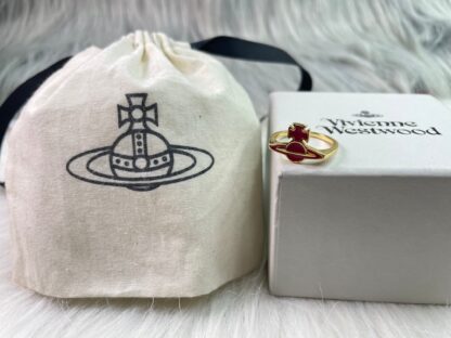 Vivienne Westwood Black Lacquer Saturn Ring - Image 5