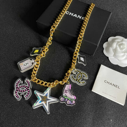 Chanel vintage trendy letter necklace - Image 3