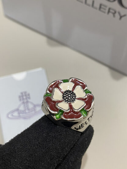 Vivienne Westwood flower color enamel ring - Image 5