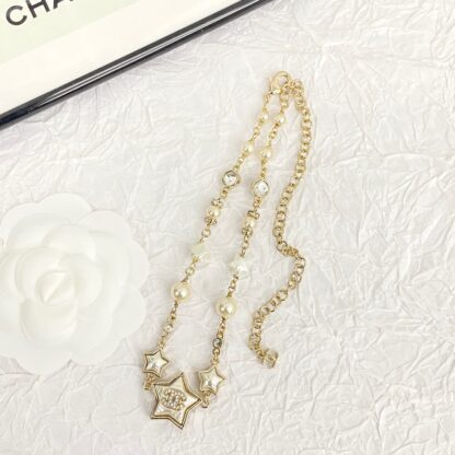 Chanel Mother-of-Pearl Star Necklace - Image 5