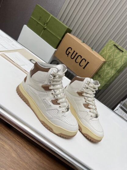 Gucci high and low top distressed sneakers - Image 4