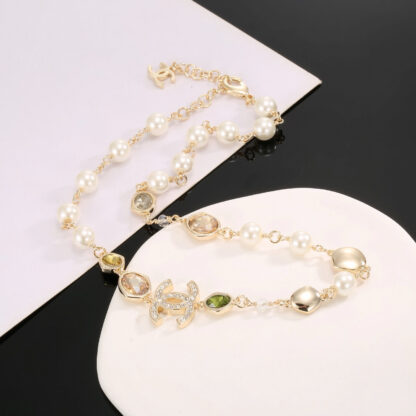 Chanel Colored Diamond Pearl Necklace - Image 5