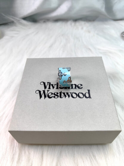 Vivienne Westwood Upper and Lower Saturn Lacquer Ring - Image 5