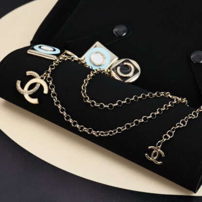 Chanel multi-part enamel letter necklace - Image 5