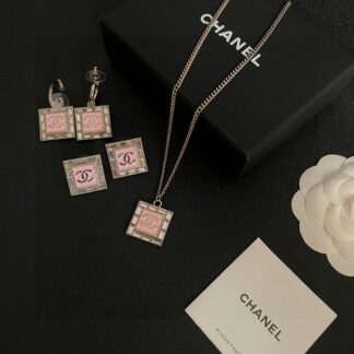 Chanel Square Double C Necklace