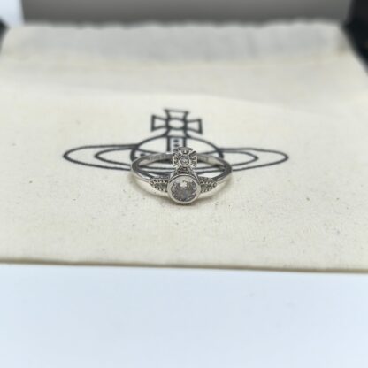 Vivienne Westwood Saturn women's small single diamond exquisite ring - Image 5