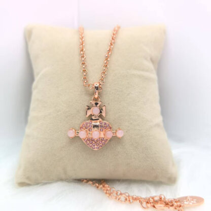 Vivienne WestwoodOONA Heart Pearl Saturn Necklace - Image 5
