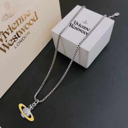 Vivienne Westwood classic large Saturn necklace unisex - Image 5