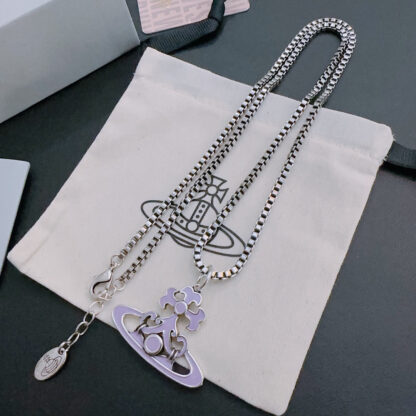 Vivienne Westwood classic large Saturn necklace unisex - Image 5