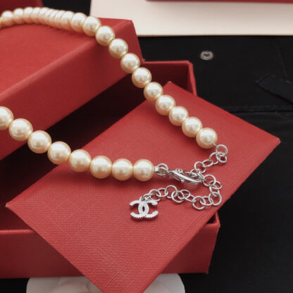 Chanel Simple Pearl Necklace - Image 5