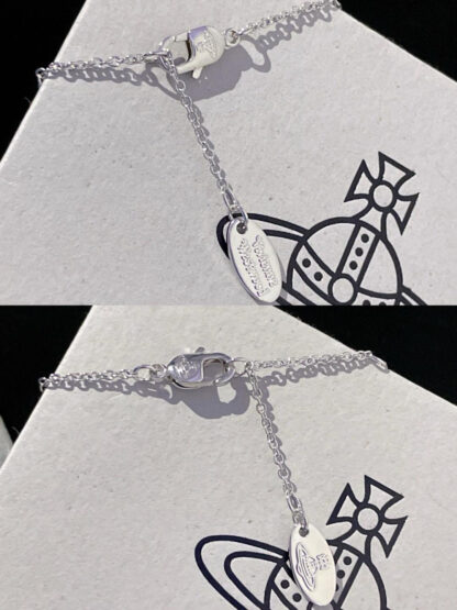 Vivienne Westwood diamond Saturn necklace - Image 5