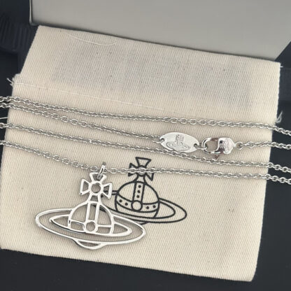 Vivienne Westwood Planet Hollow Long Necklace - Image 5