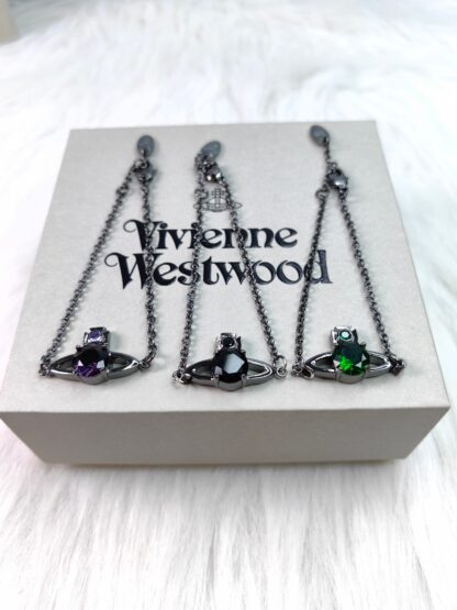 Vivienne Westwood Solitaire Black and Gold Series Bracelet - Image 5