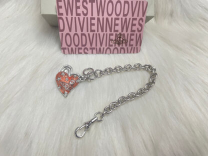 Vivienne Westwood Pink Heart Openable Bracelet - Image 5