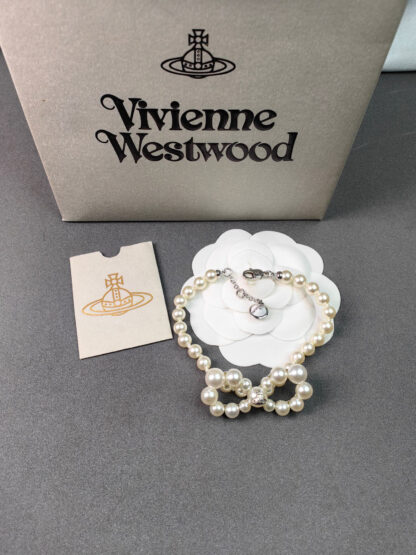 Vivienne Westwood Bow Pearl Bracelet - Image 5