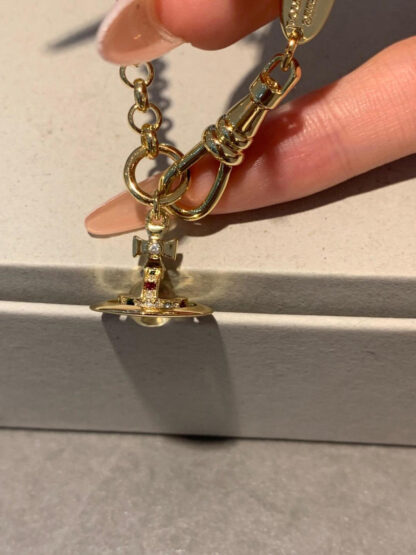 Vivienne Westwood Classic Sparkling Saturn Ring Bracelet - Image 5