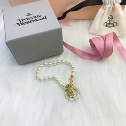 Vivienne Westwood Green Rubber Star Bracelet - Image 5