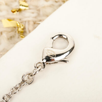 Chanel Blue Heart Perfume Bottle C Necklace - Image 5