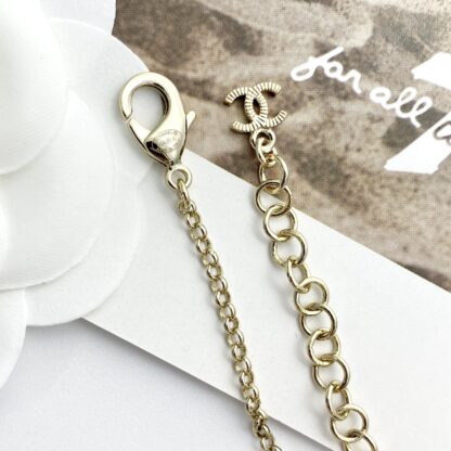 Chanel Creamy White Heart Necklace - Image 6