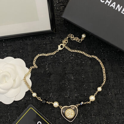 Chanel Mysterious Black Heart Necklace - Image 5