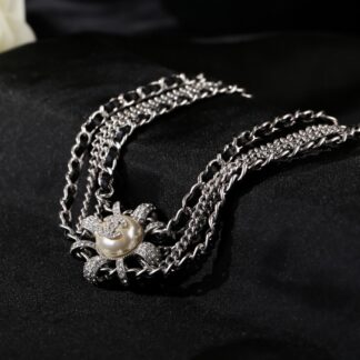 Chanel stylish multi-layer clavicle necklace