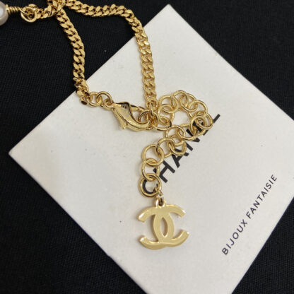 Chanel Double C Pearl Necklace - Image 5