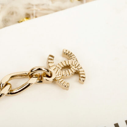 Chanel Double Pearl Rainbow Diamond Necklace - Image 6
