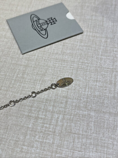 Vivienne Westwood Pearl Cloud Small Saturn Charm Bracelet - Image 5