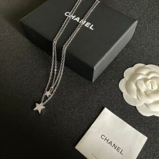 Chanel Vintage Star Letter Necklace