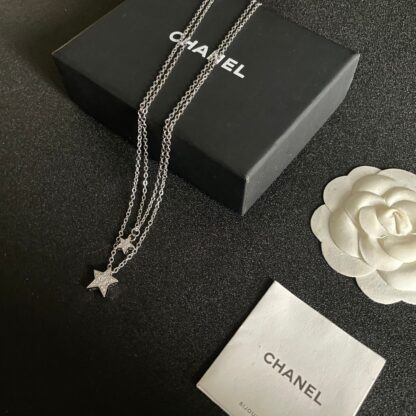 Chanel Vintage Star Letter Necklace