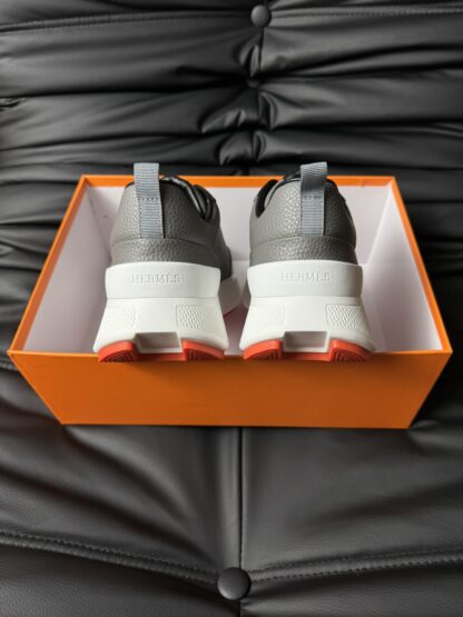 Hermès Grey Premium Ultra Lightweight Sneakers - Image 6