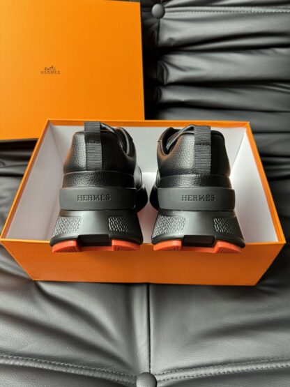 Hermès Deep Black Premium Ultra Lightweight Sneakers - Image 6