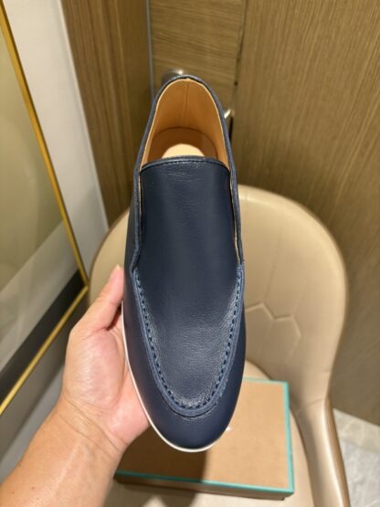Hermès classic dark blue high-end loafers - Image 6