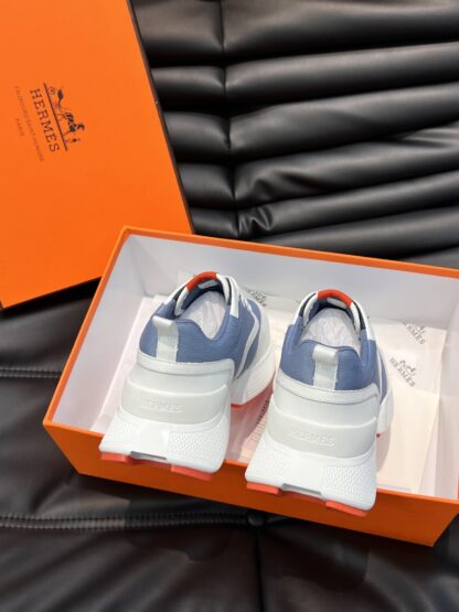 Hermes Men's Light Blue Soft and Comfortable Casual Sports Shoes - Image 6