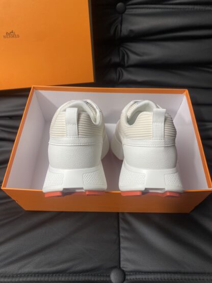 Hermès men's comfortable soft off-white casual sports shoes - Image 6