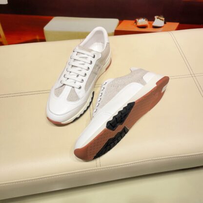 Hermes France Paris catwalk white breathable classic casual shoes - Image 6