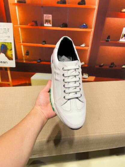Hermes white grey French Paris catwalk simple casual shoes - Image 6