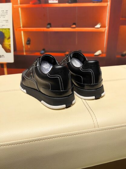 Hermes black French Paris catwalk simple casual shoes - Image 6