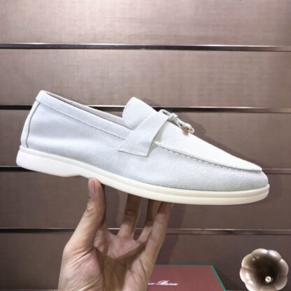 Hermès white couple's high-end classic loafers - Image 6