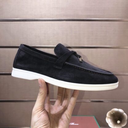 Hermes light black couple's high-end classic loafers - Image 6
