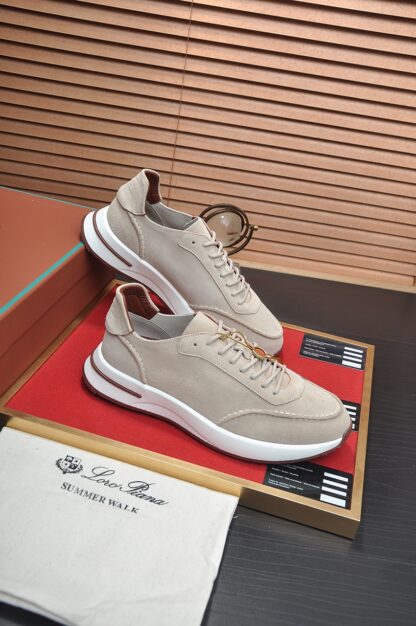 Hermès classic apricot cashmere sneakers - Image 6